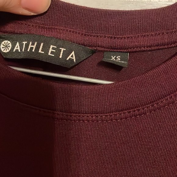 Athleta Asymmetrical Tank Top Womens xSmall Maroon - Picture 3 of 6